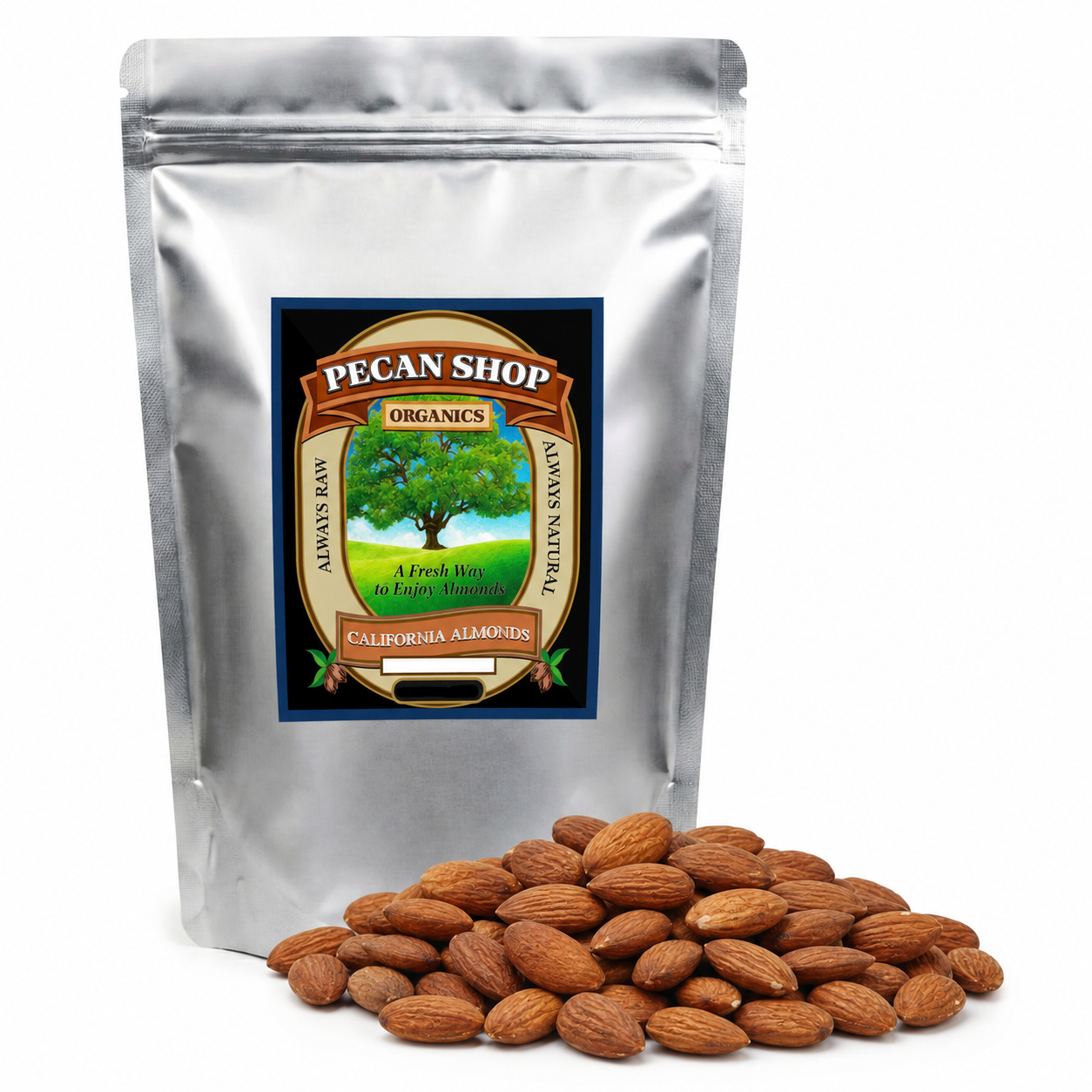 Carmel Variety Sprouted Almonds β Lightly Salted