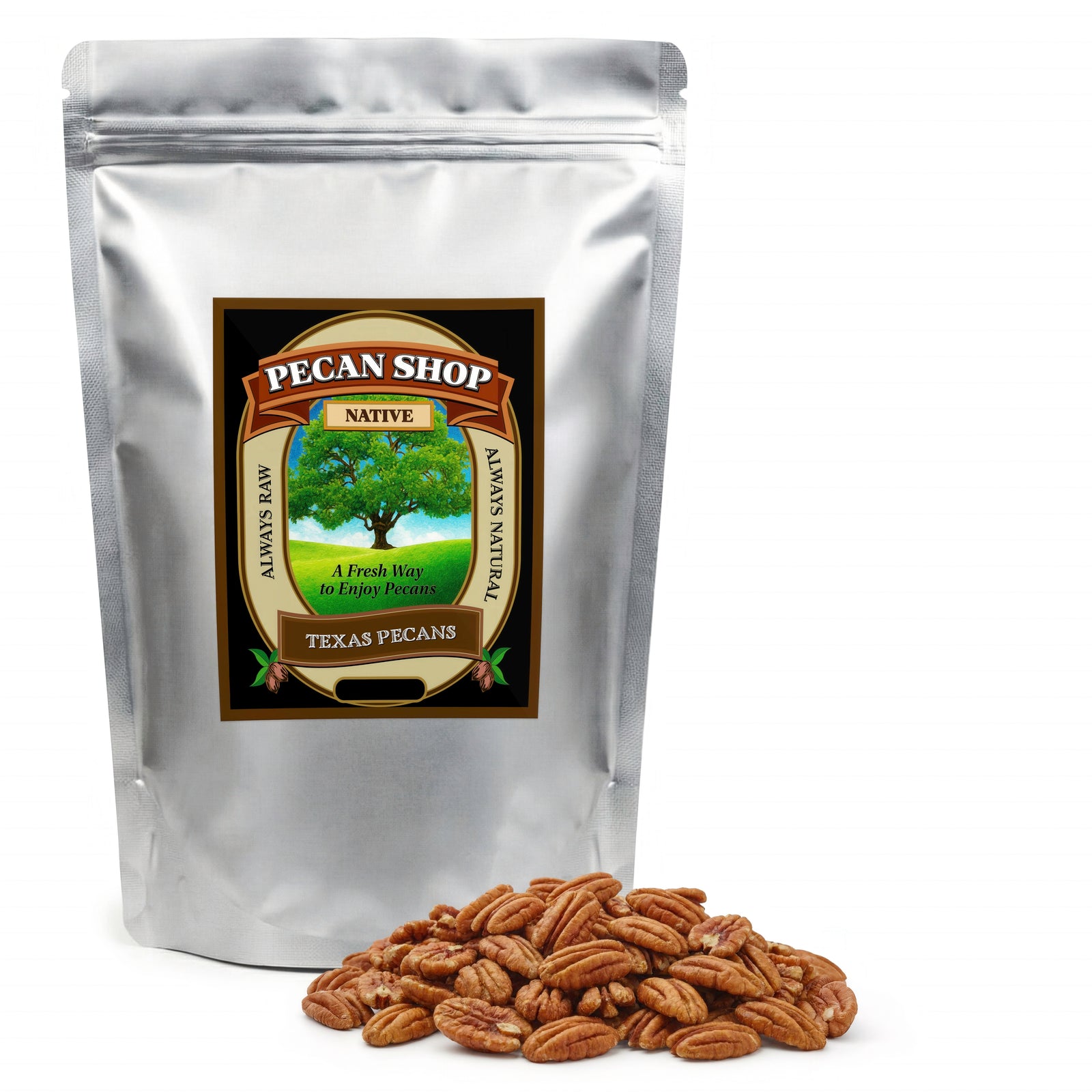 Sprouted Texas Native Pecans – Light Sea Salt (Family Recipe)