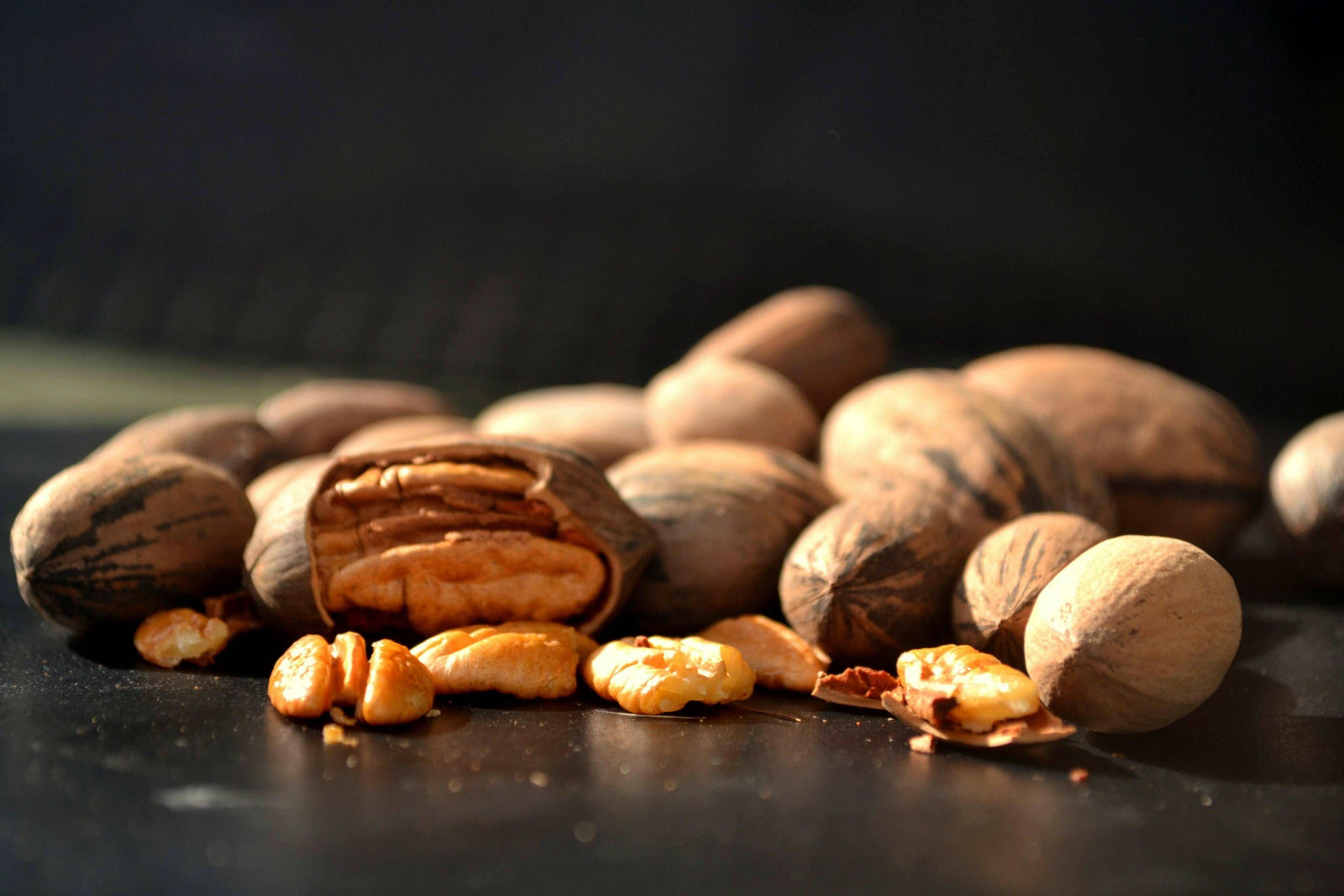 Raw Vermont Maple Sprouted Texas Native Pecans.