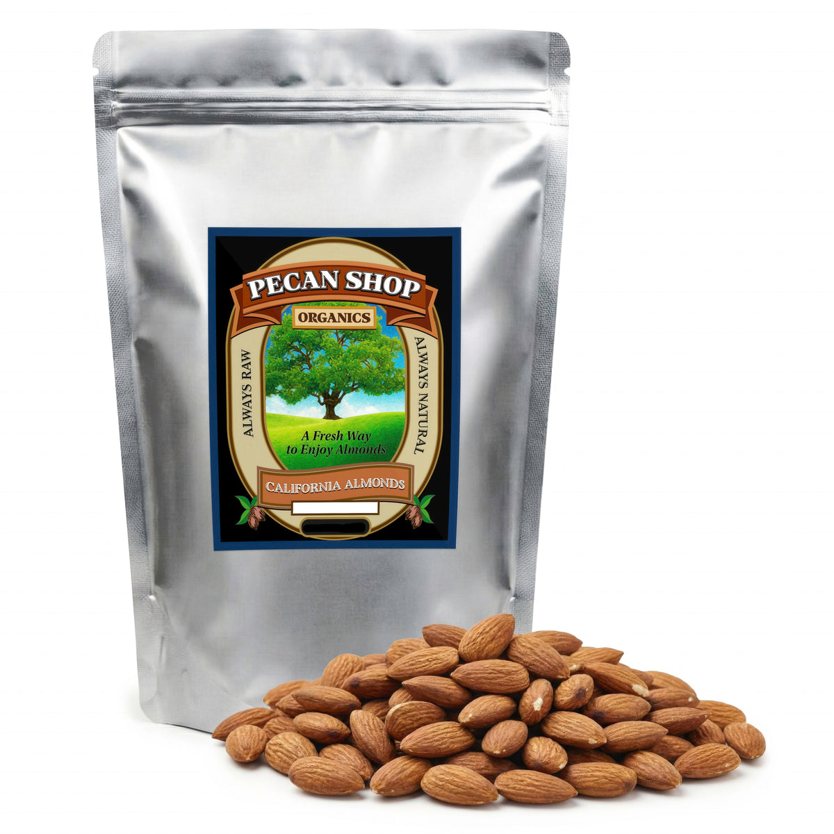 Raw Organic California Almonds (Whole &amp; Unpasteurized)