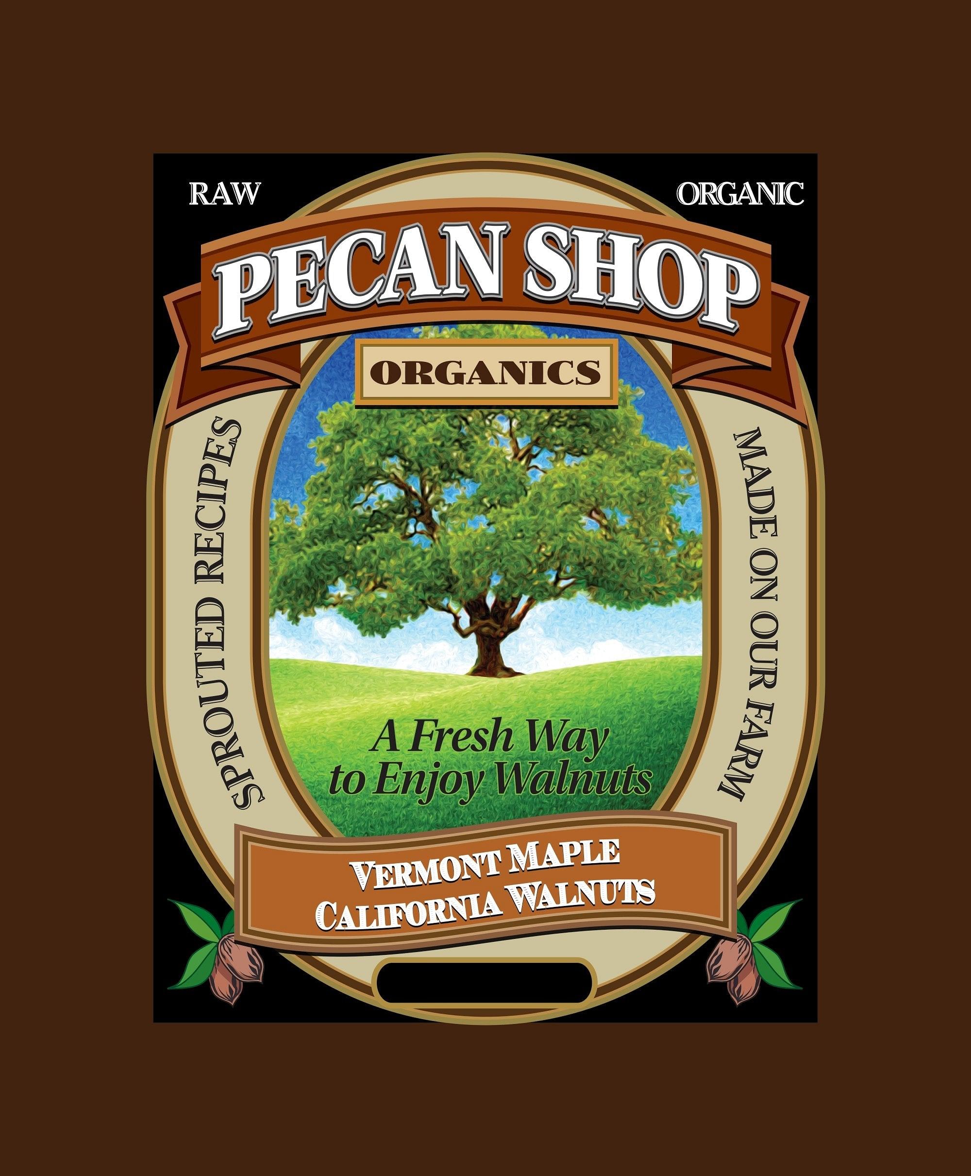 Raw Vermont Maple Sprouted California Organic Walnuts, Family Orchard Grown