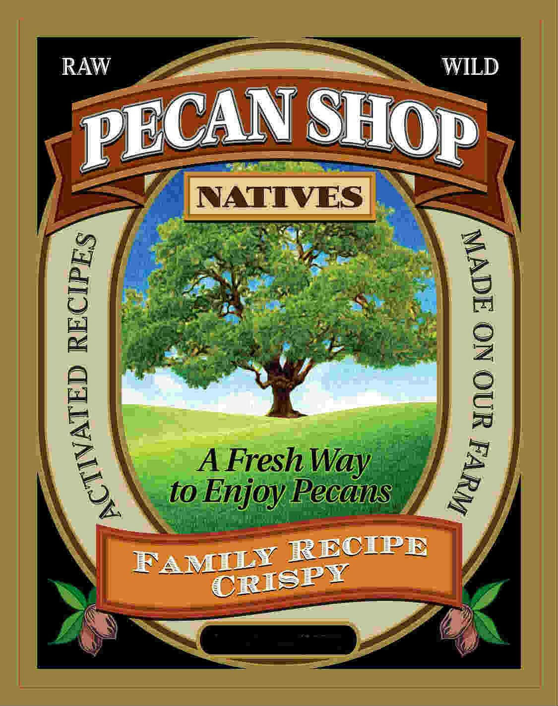 Texas Native Pecan Soaked Raw Wild Certified Pesticide Free Sea Salt